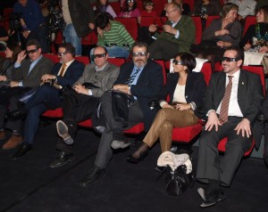 Un instante de las proyecciones