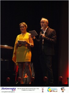 Marina Moreno y Paco Romero (Director del festival)